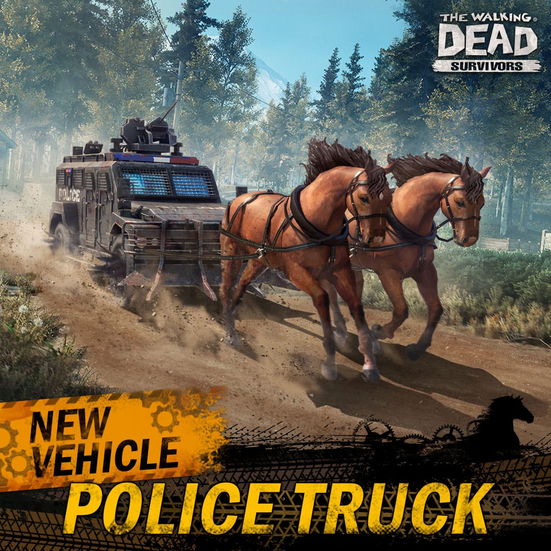 We plaatsten paarden voor de auto's.